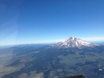 Mount Shasta on the flight from Medford, Oregon to Napa, California