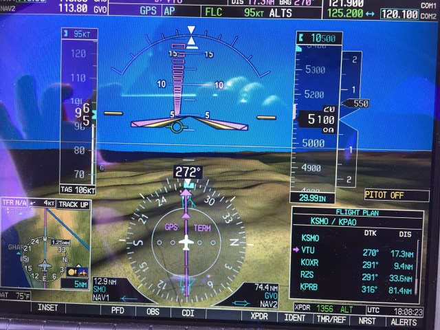 The Santa Monica Mountains Below
